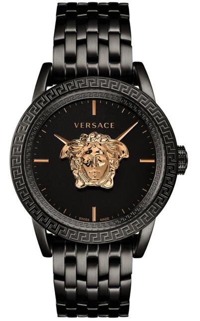 Review Versace VERD00518 Palazzo Empire Black Ion-Plated Stainless Steel Replica watch - Click Image to Close